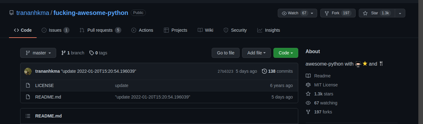 Top 10 Github Repo for learning Python - Gael Hirwa